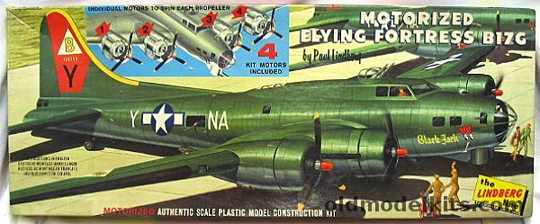 Lindberg 1/64 Motorized Flying Fortress B-17G, 305M-398 plastic model kit